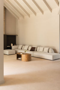 Kampinė sofa KARDENA, kreminis boucle boucle