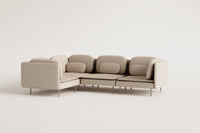 Kampinė sofa ORIOLA – vaizdas iš šono