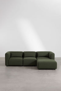Modulinė sofa FOGLERA su pufu – kitu rakursu