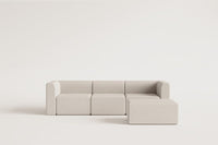 Modulinė sofa FOGLERA su pufu – vaizdas iš šono