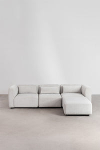Modulinė sofa FOGLERA su pufu – kitu rakursu