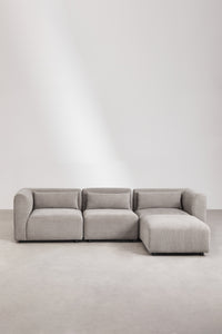 Modulinė sofa FOGLERA su pufu – kitu rakursu