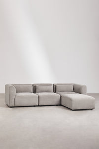 Modulinė sofa FOGLERA su pufu – artimas planas