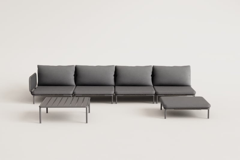 GRAFITO Corner Sofa, four-piece set