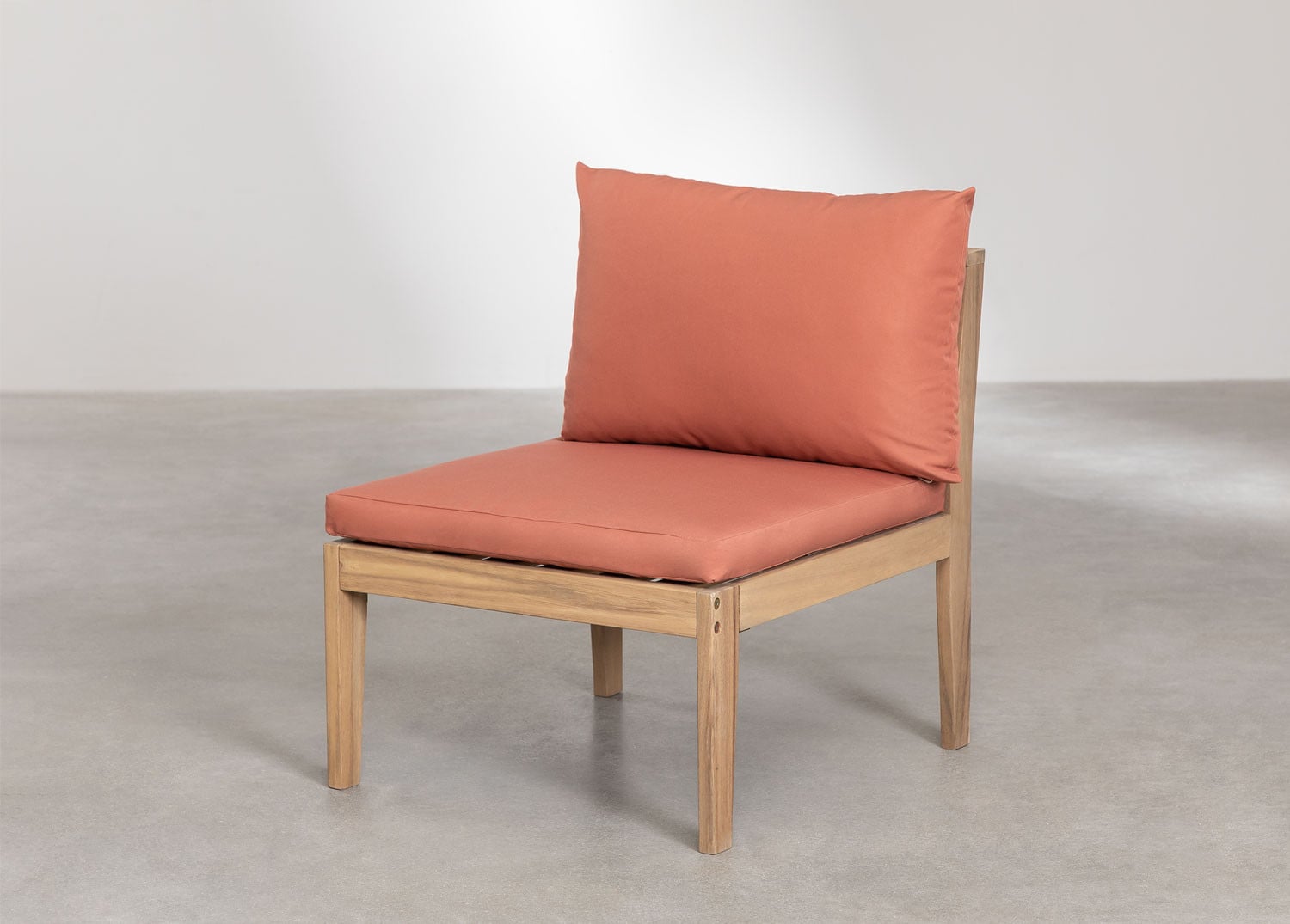 MODULO set, 3 pieces with a table, terracotta