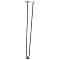 4 konsolinių stalų kojelės, 72 cm, natūralus plienas, masyvas - Namų Idėja