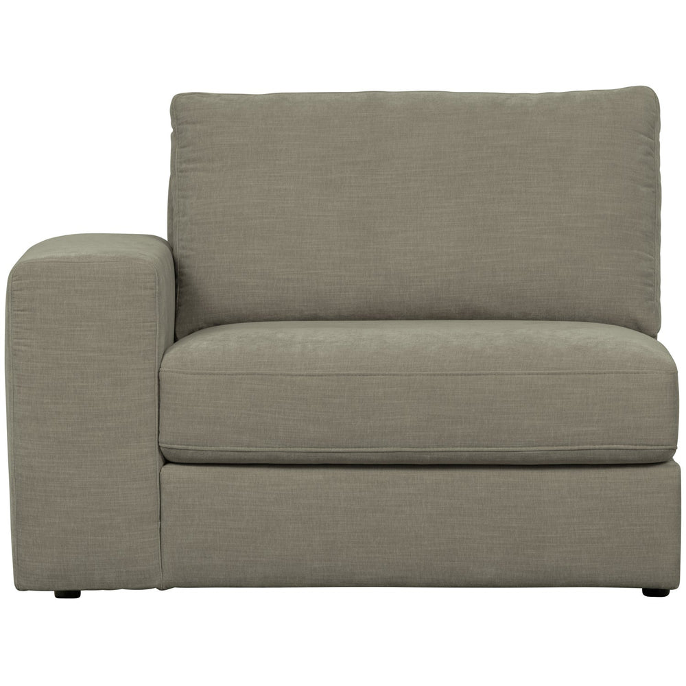 Module With Armrest FAMILY SINGLE, left, Warm grey shade