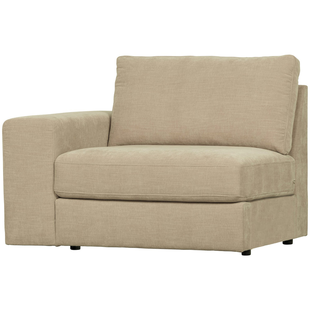 Module With Armrest FAMILY SINGLE, left, Sand