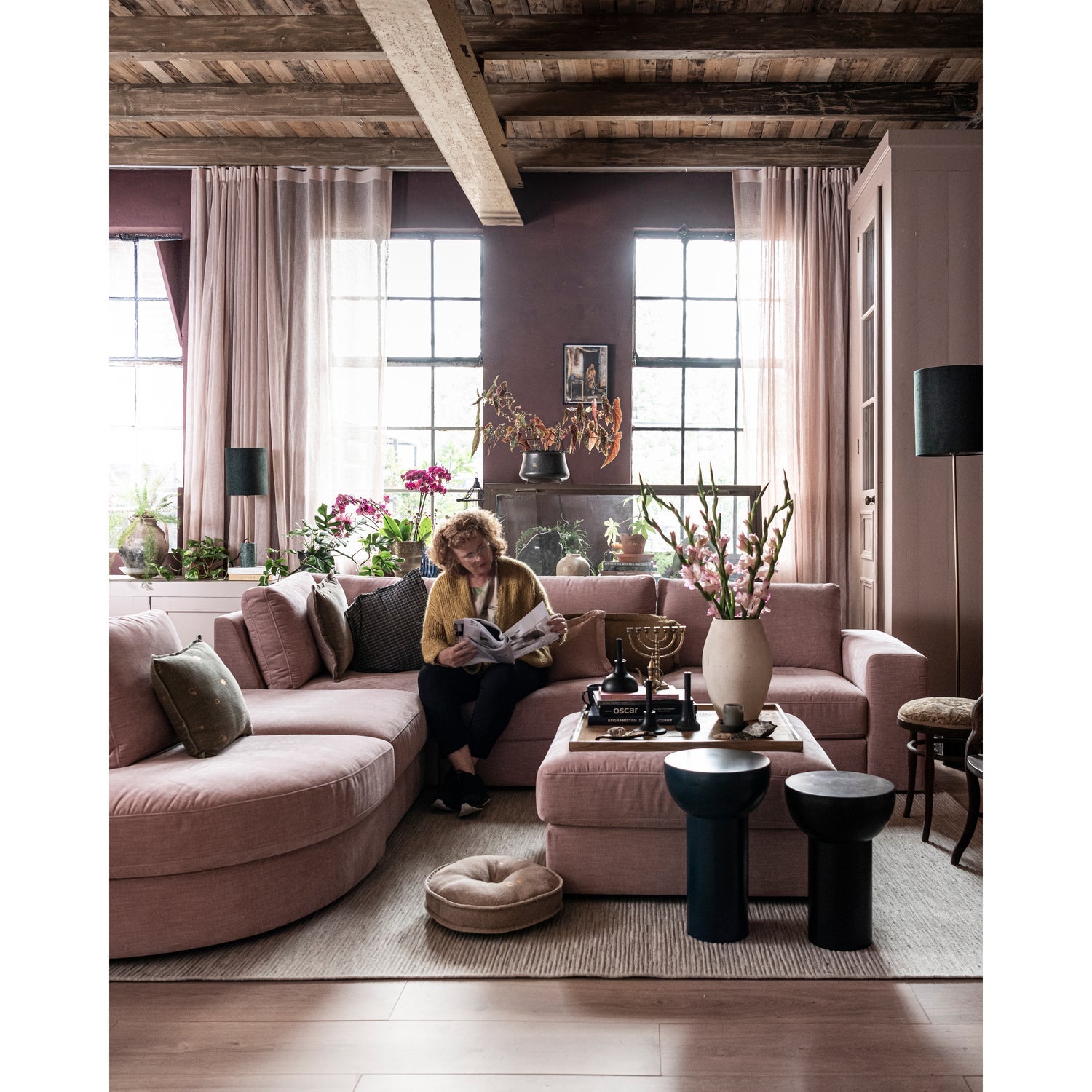 Pouf FAMILY, pink