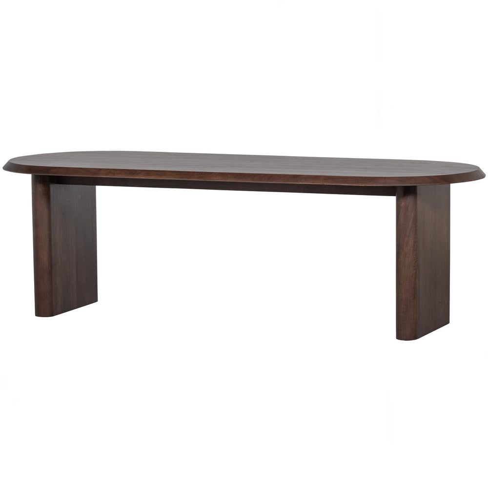 Stalas ELLIPS, riešutinė mango 240x90