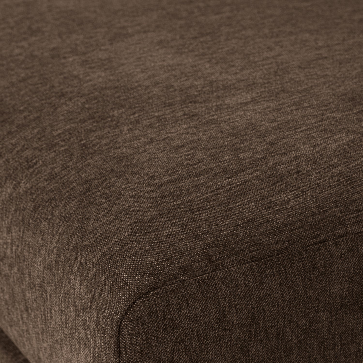 Pouf COUPLE, 100 cm, velour, chocolate brown