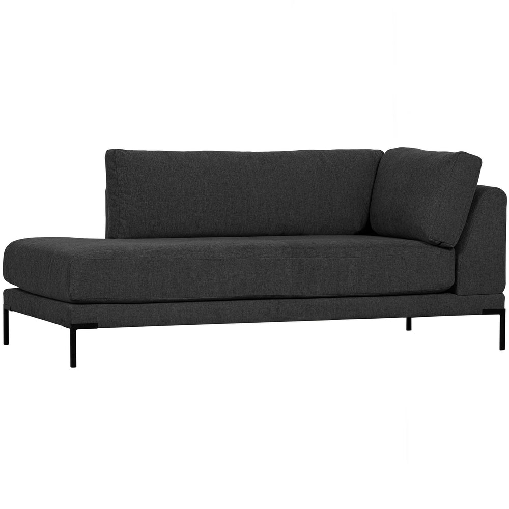 Leisure element COUPLE, left, velvet, dark grey