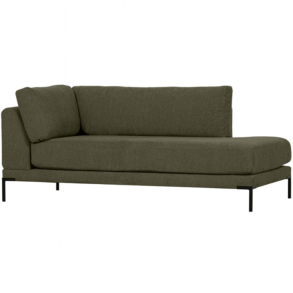 Lounge element COUPLE, right warm green