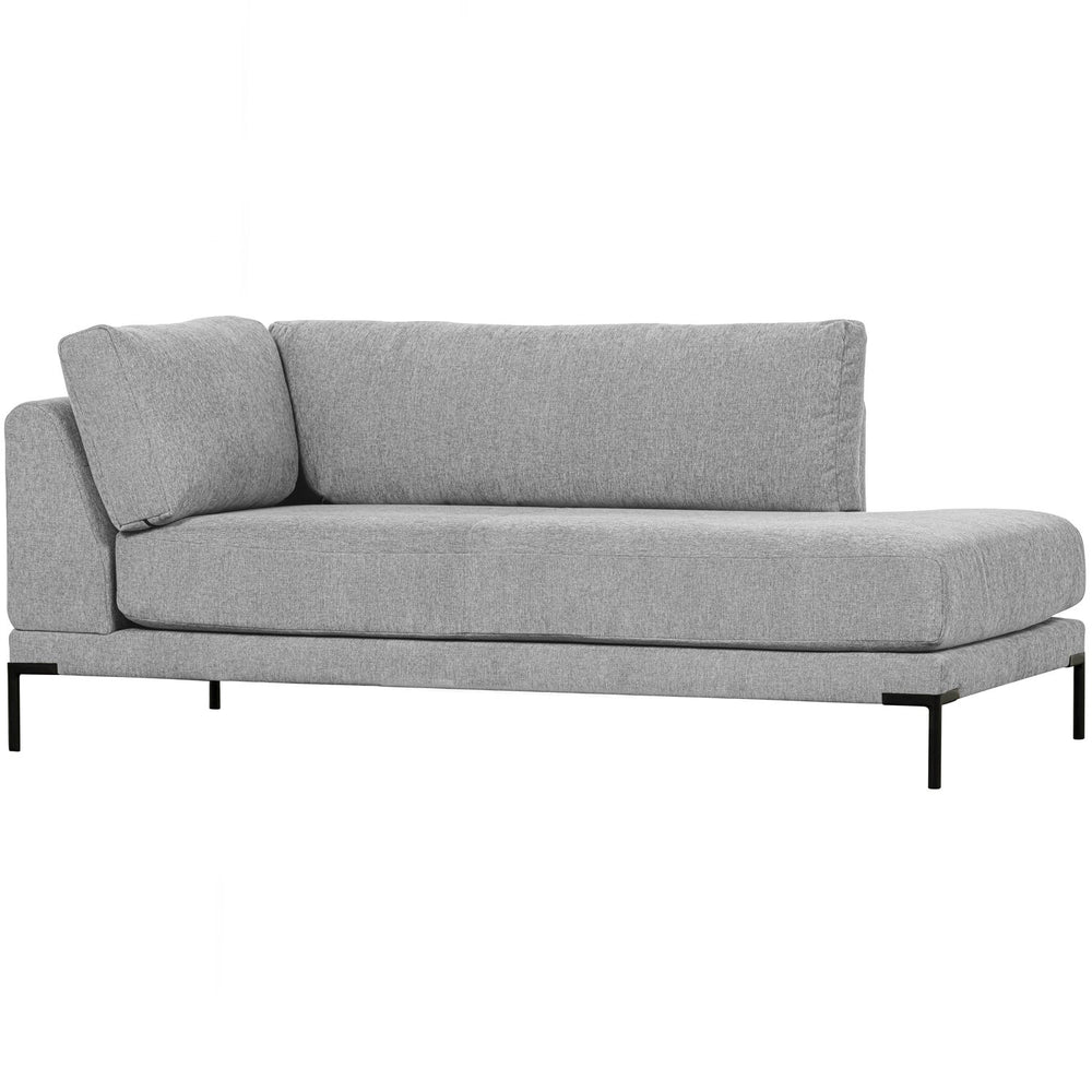 Bed element COUPLE, right light gray