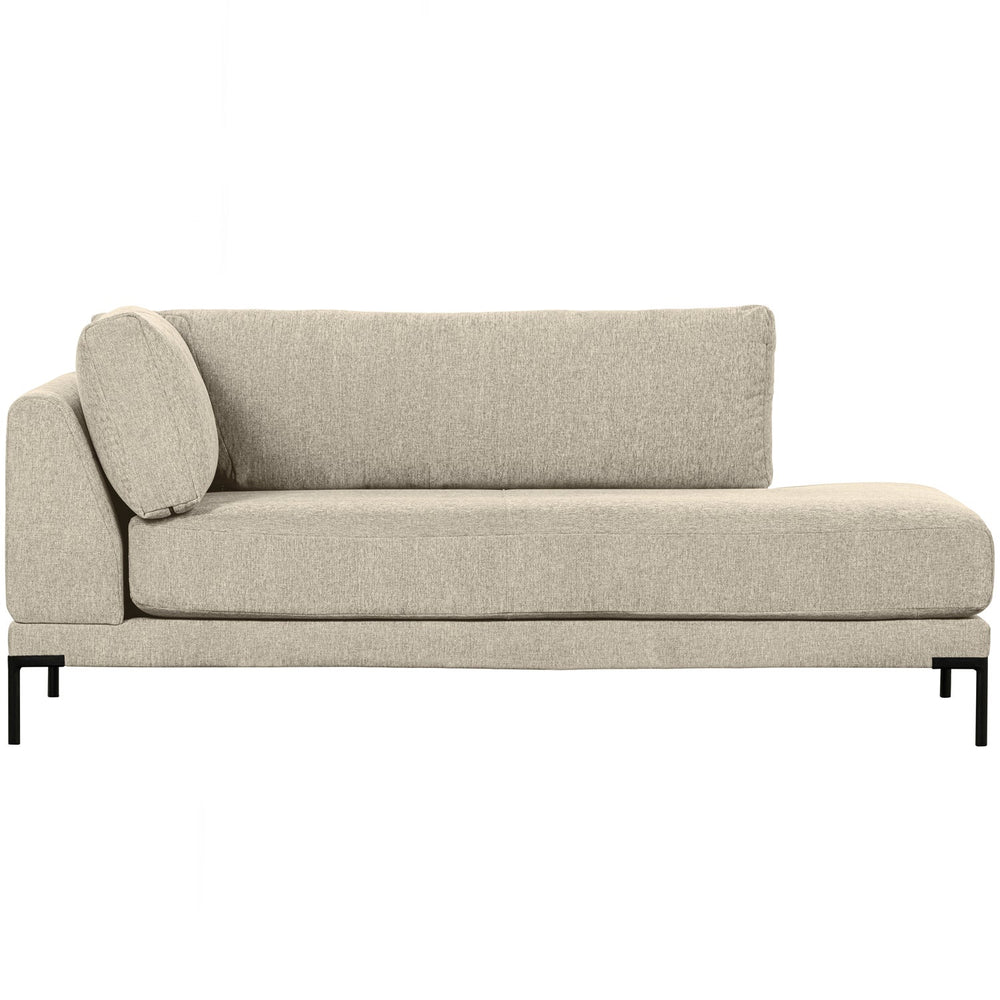 Bed element COUPLE, right light gray