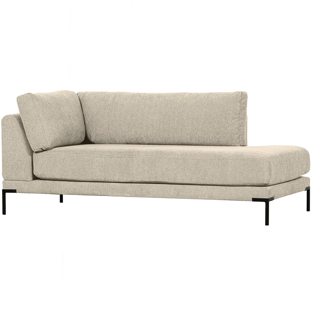 Bed element COUPLE, right light gray