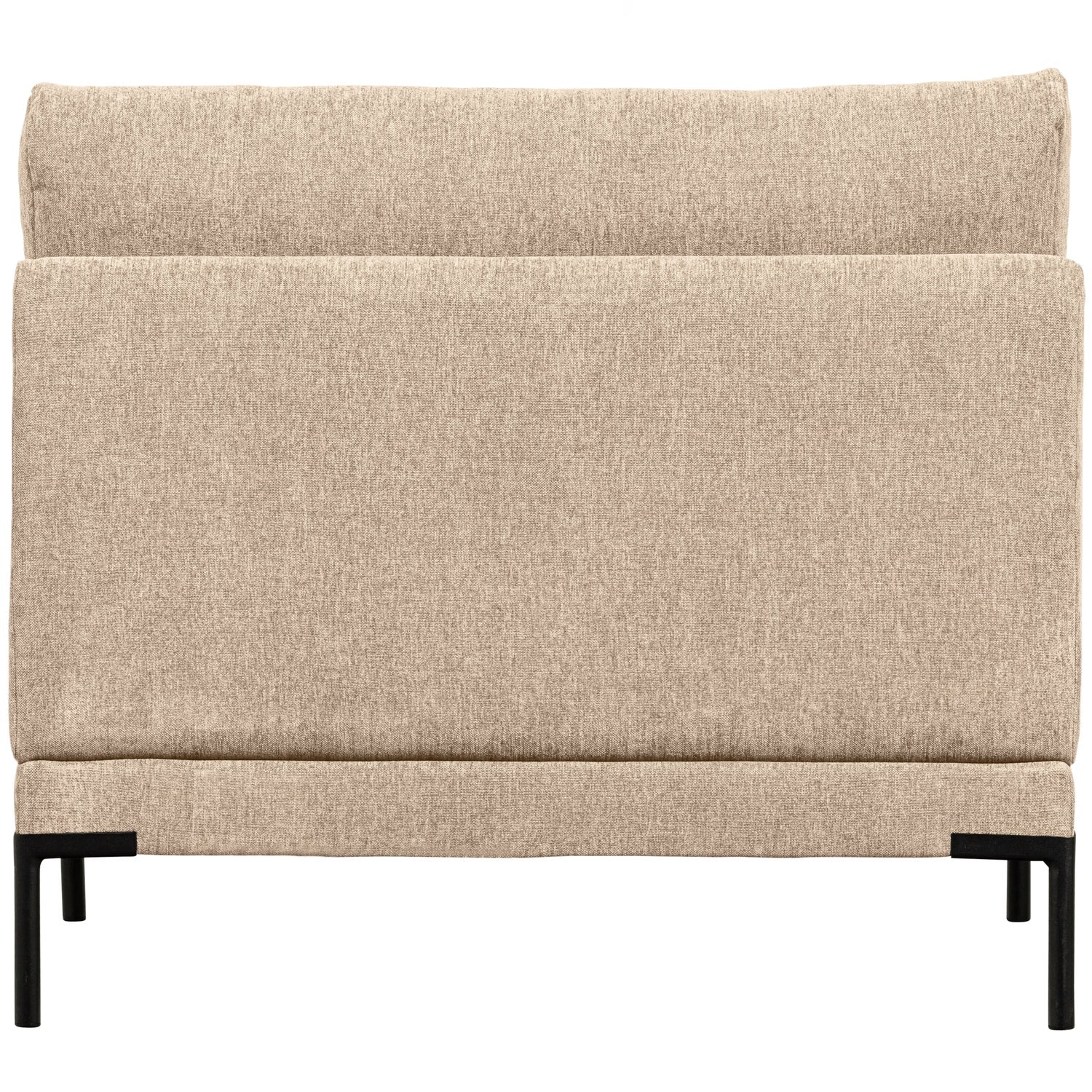 Two-seater module COUPLE, velour, natural melange