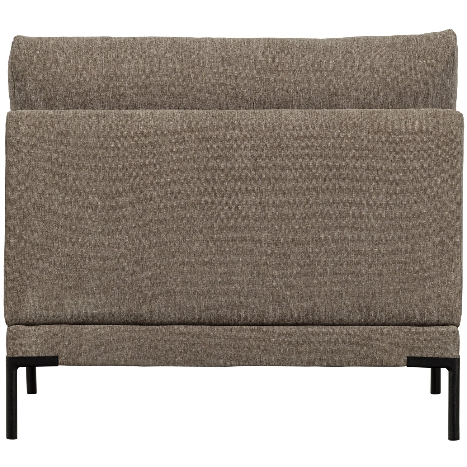 Two-seater module COUPLE, velour, taupe