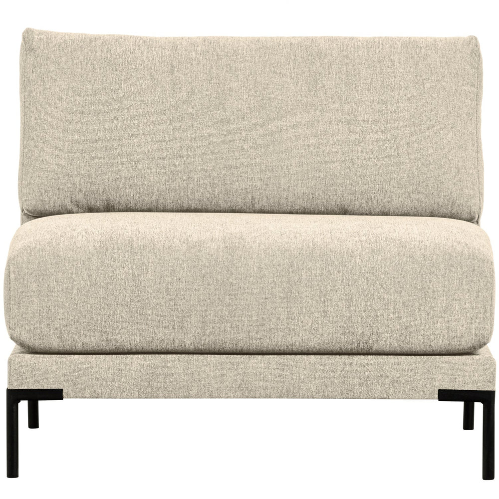 Two-seater module COUPLE, velvet, sand