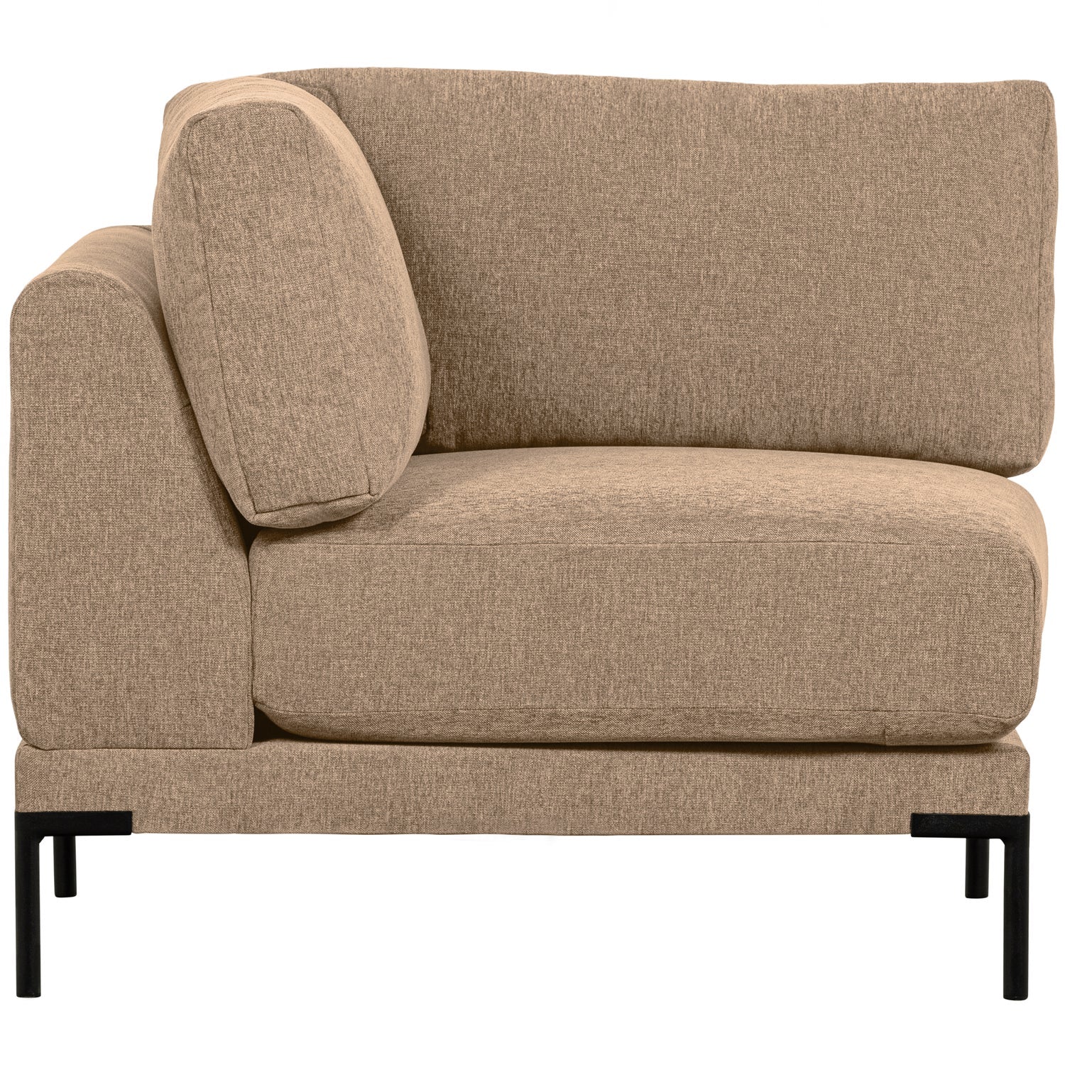 Corner element COUPLE, velvet, butter melange
