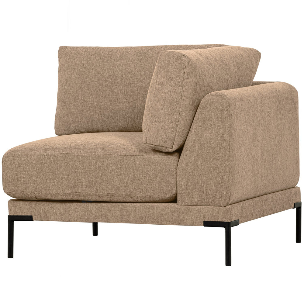 Corner element COUPLE, velvet, butter melange