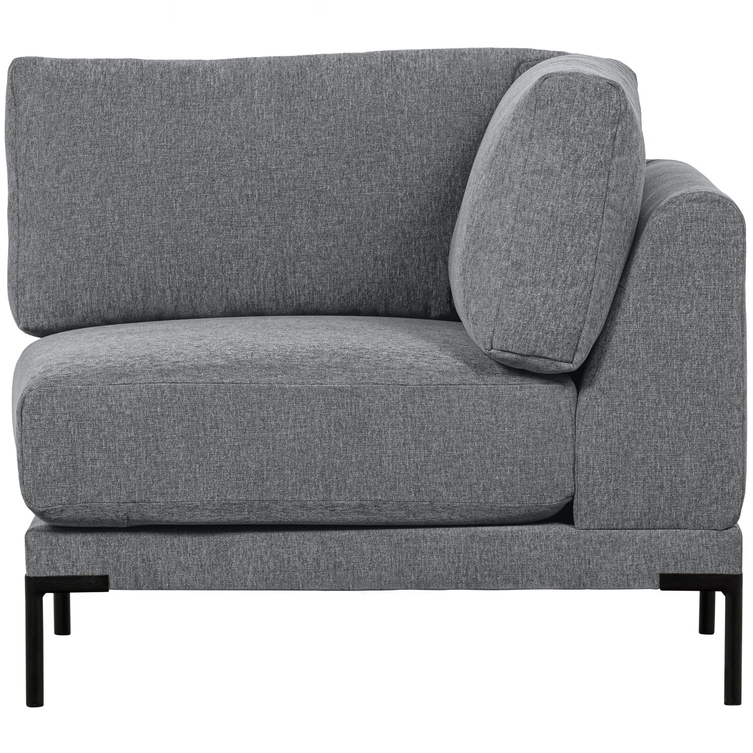 Kampinis elementas COUPLE, veliūras, denim melange