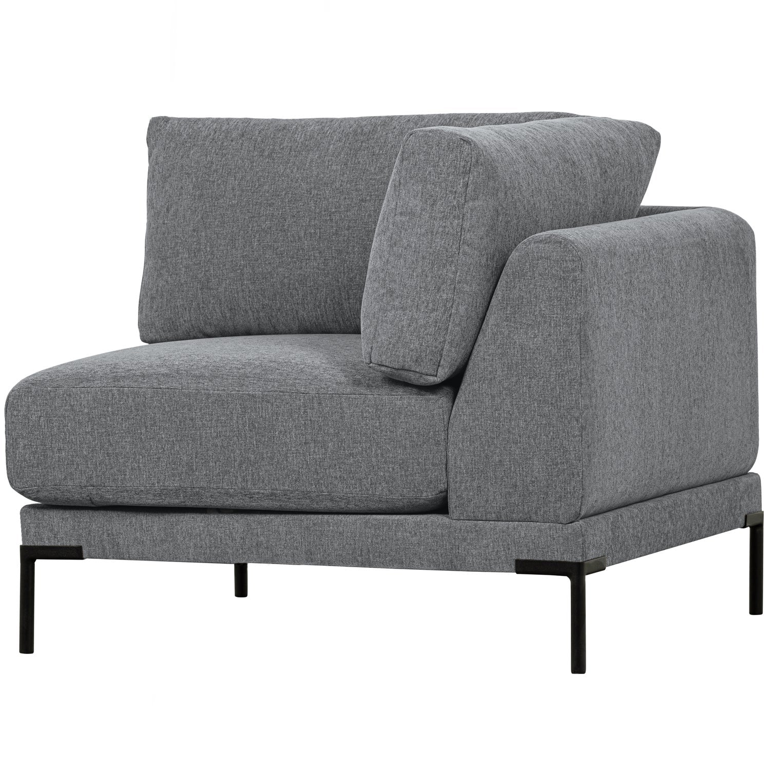 Kampinis elementas COUPLE, veliūras, denim melange