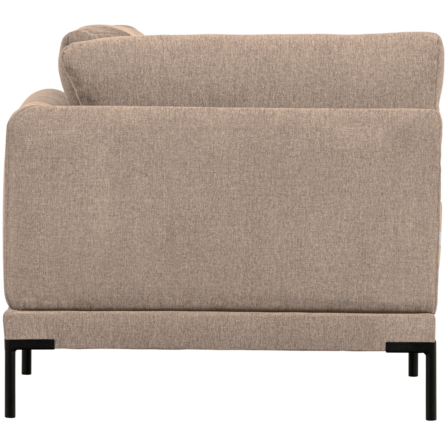Corner element COUPLE, velvet, mud melange