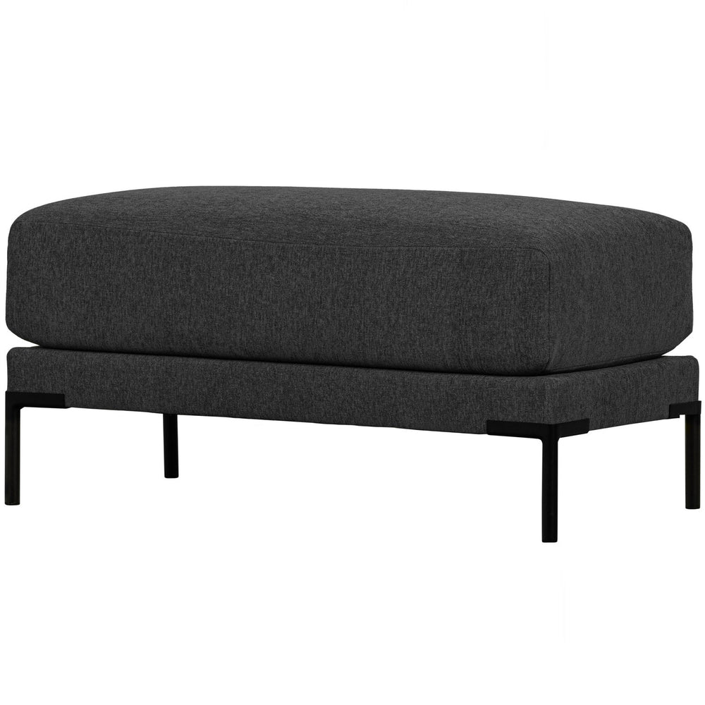 Pouf COUPLE, velvet, dark grey