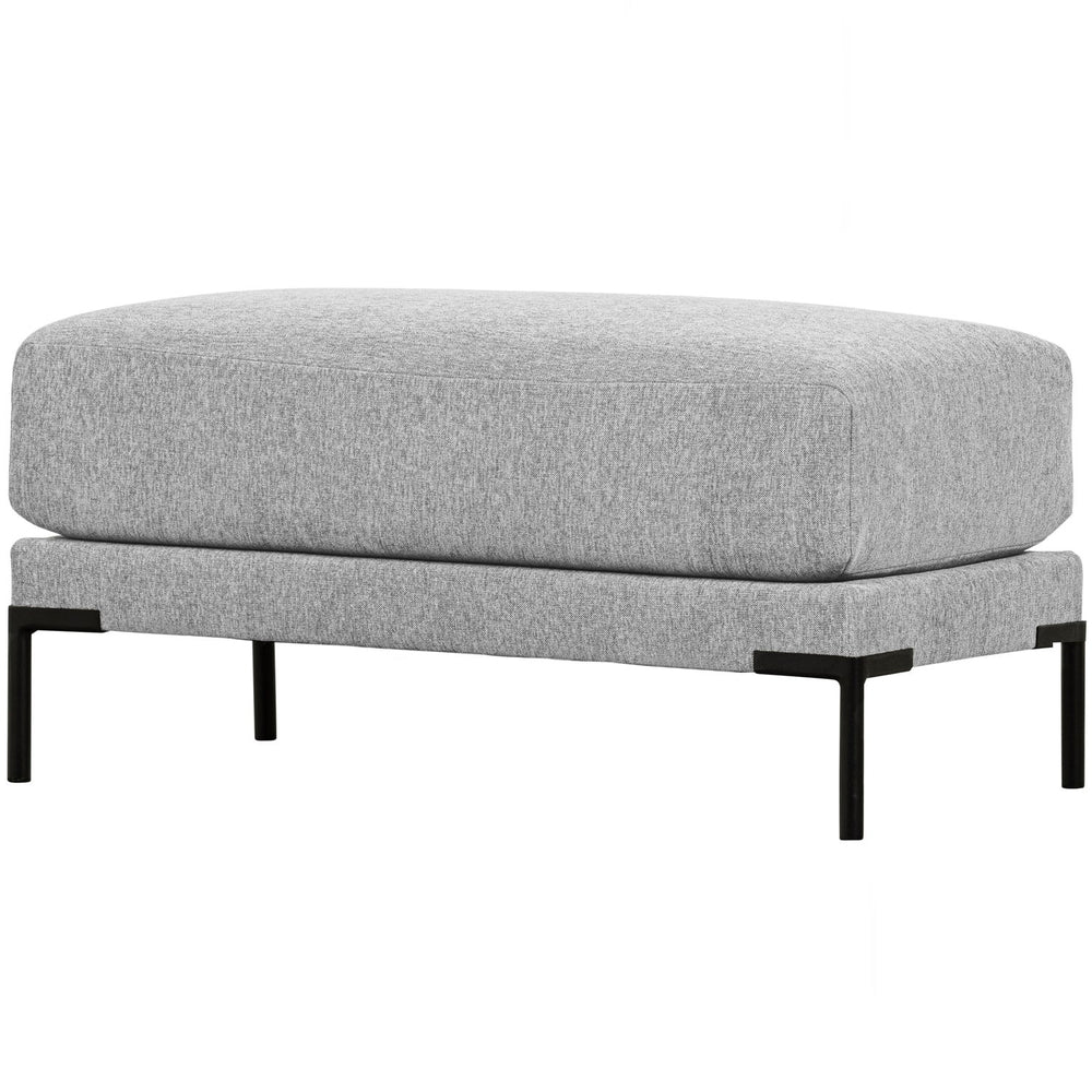 Pouf COUPLE, velour, light grey