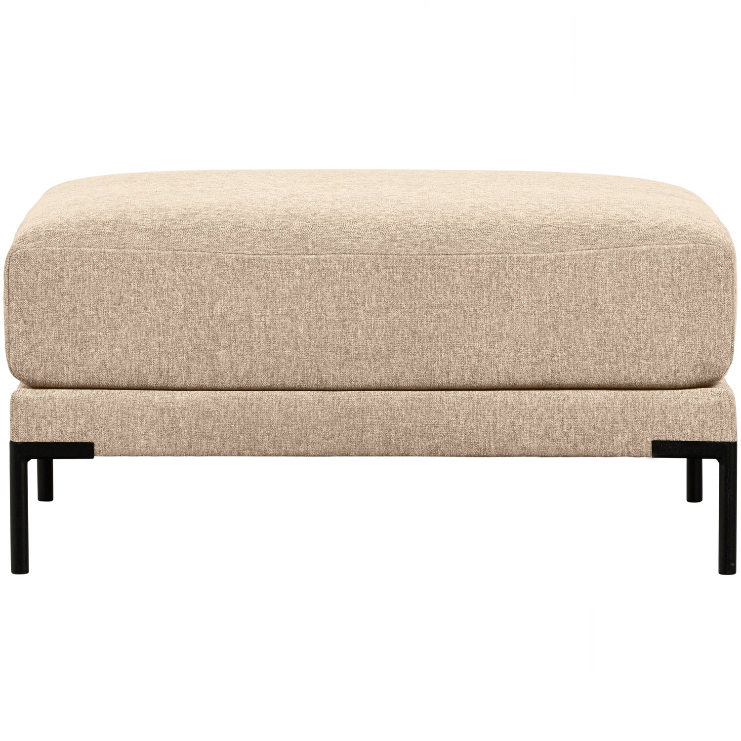 Pouf COUPLE, velour, natural melange