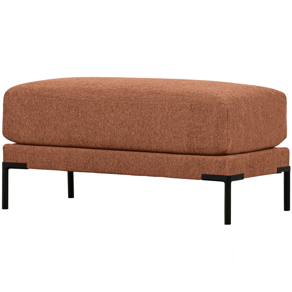 Pouffe COUPLE, velvet, rust mélange