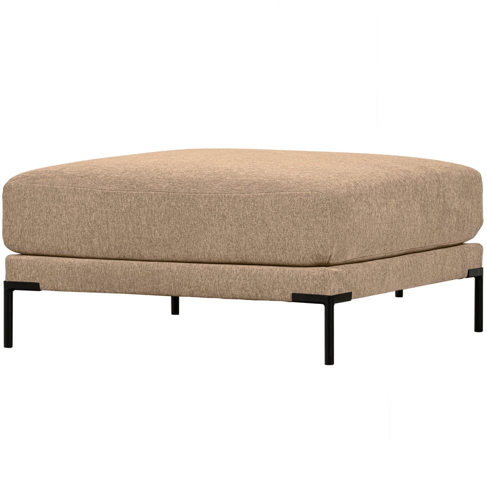 Pouf COUPLE, 100 cm, velour, butter melange