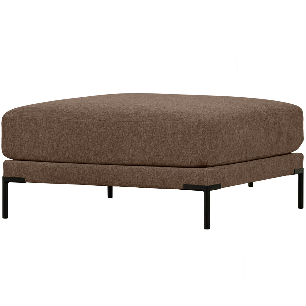 Pouf COUPLE, 100 cm, velour, chocolate brown