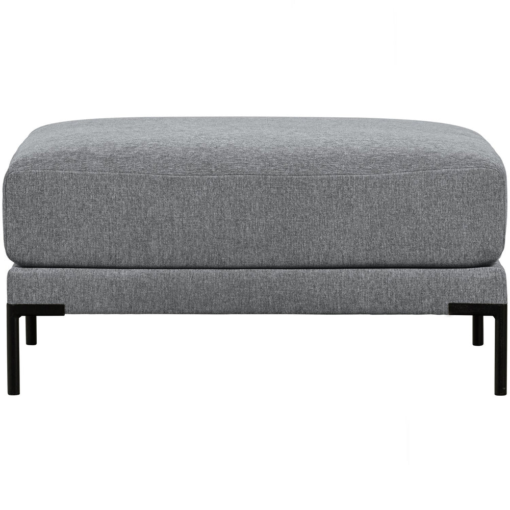 Pouf COUPLE, 100 cm, velvet, denim mélange