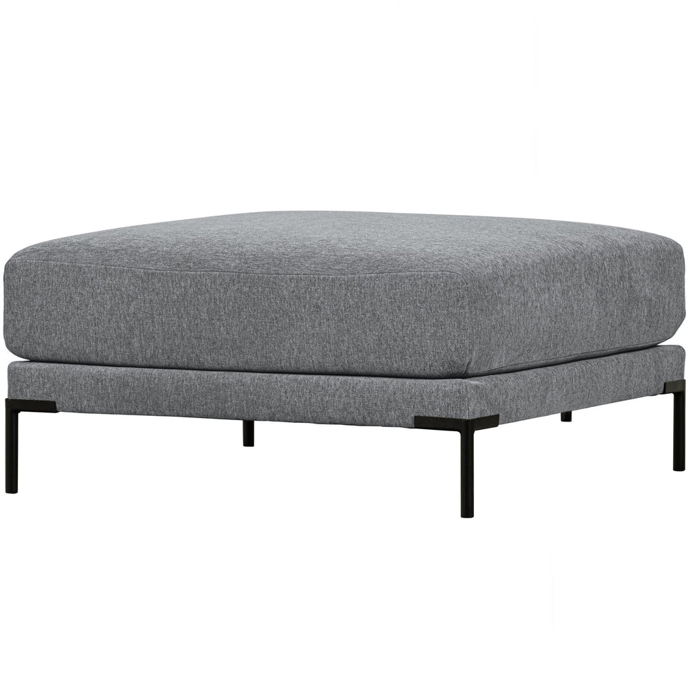 Pouf COUPLE, 100 cm, velvet, denim mélange