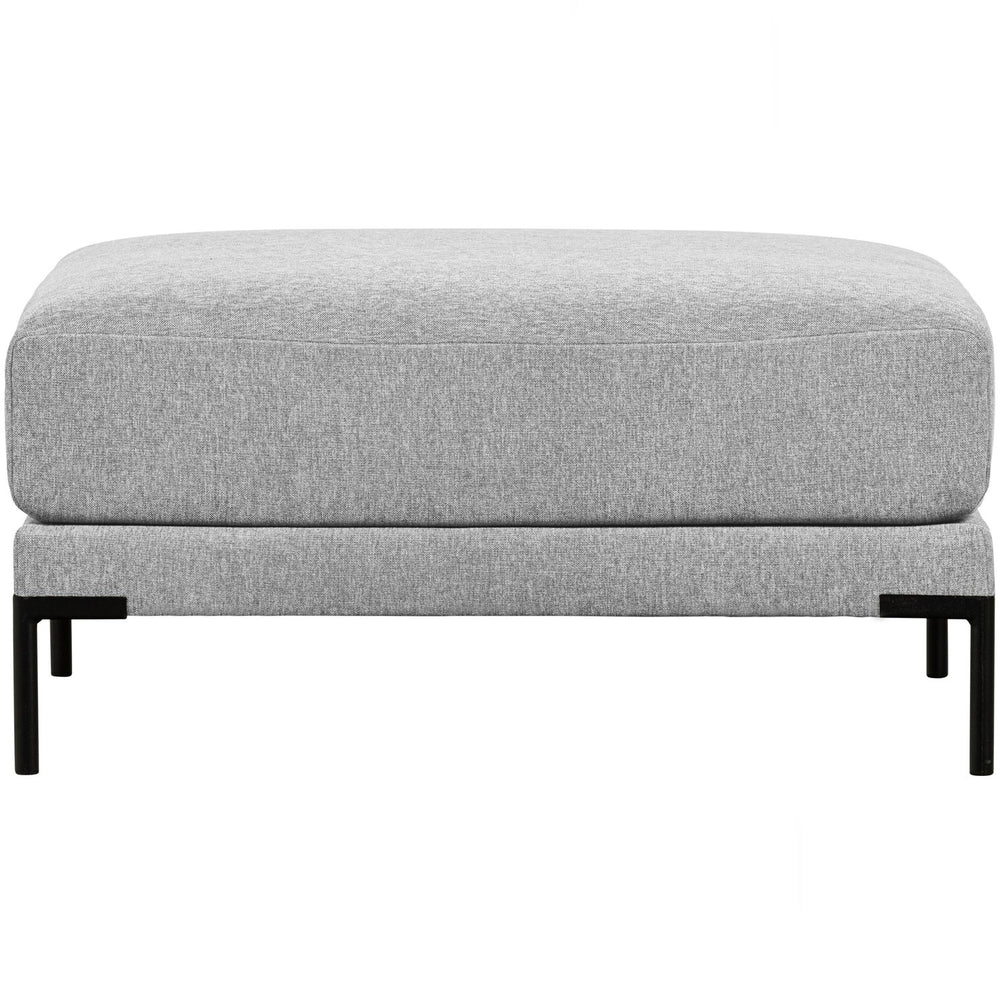 Pouf COUPLE, velour, light grey