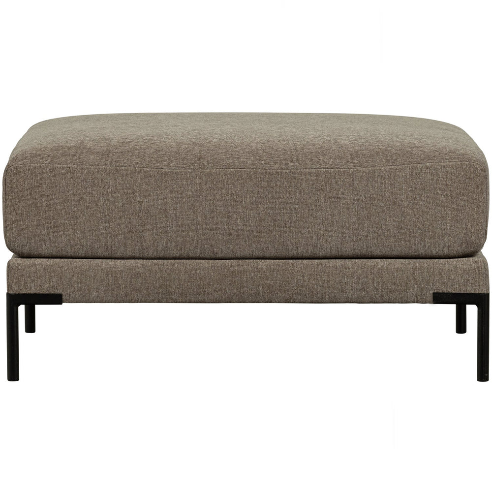Pouf COUPLE, 100 cm, velour, taupe
