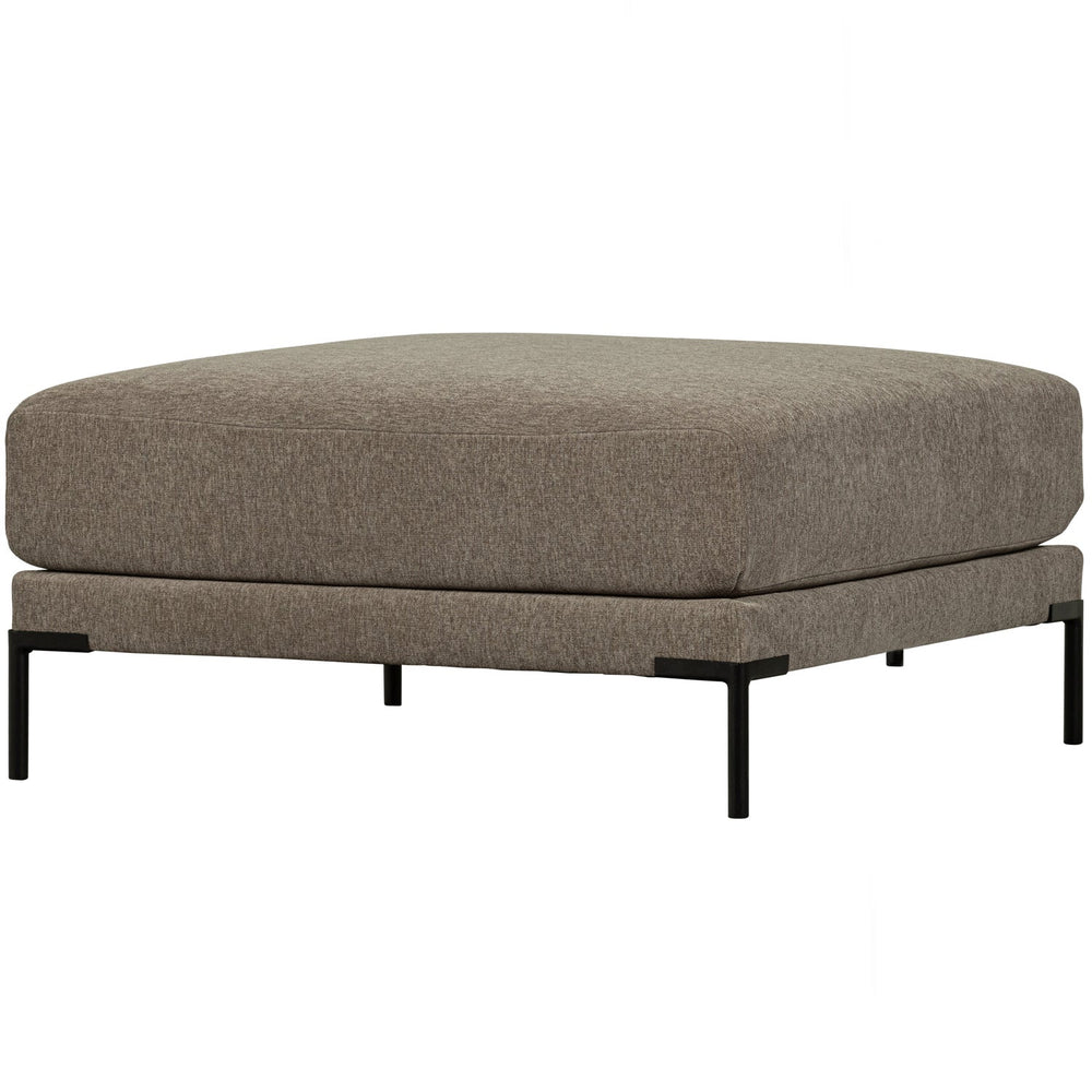 Pouf COUPLE, 100 cm, velour, taupe
