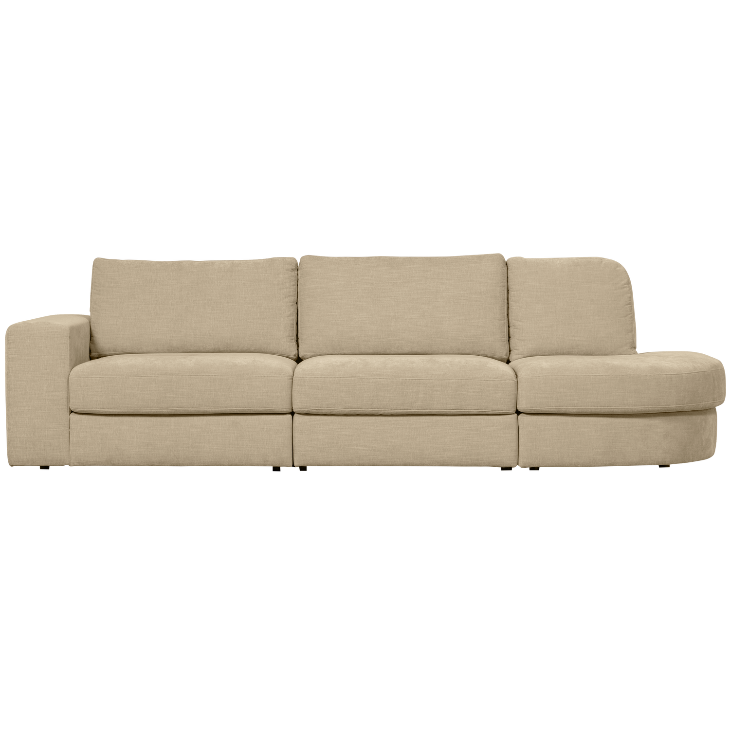 FAMILY 2,5-SEATER SOFA ROUNDED RIGHT SAND