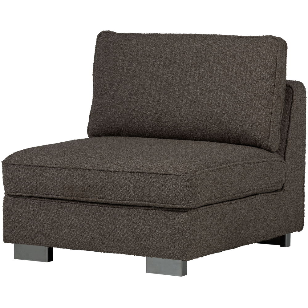 Sofos elementas LAZY 1-vietis, bouclé antracitas