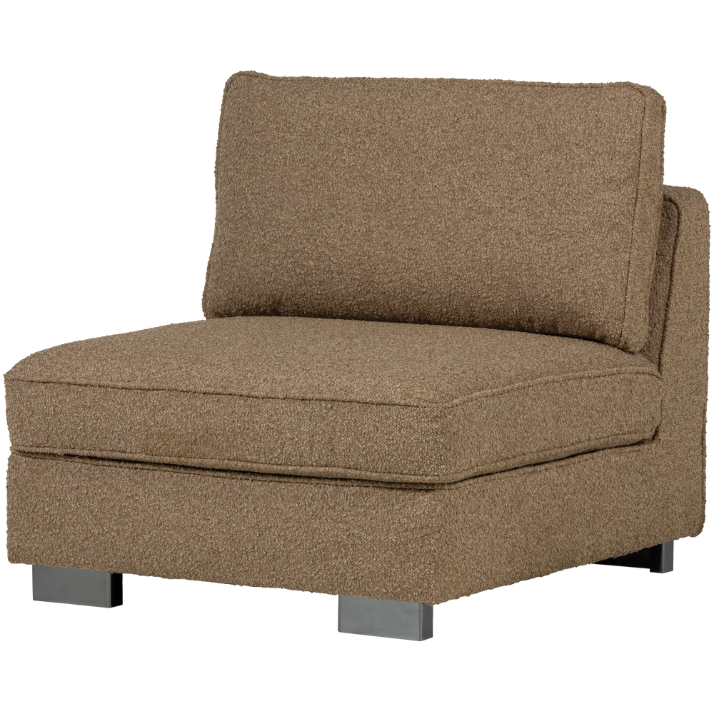 Sofos elementas LAZY 1-vietis, bouclé ruda