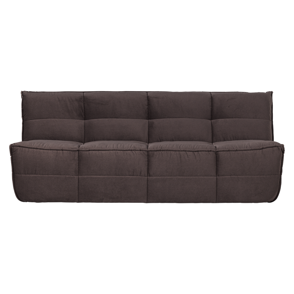 Sofa CLUSTER 3-vietė veliūras šokolado ruda