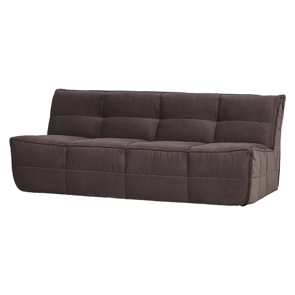 Sofa CLUSTER 3-vietė veliūras šokolado ruda