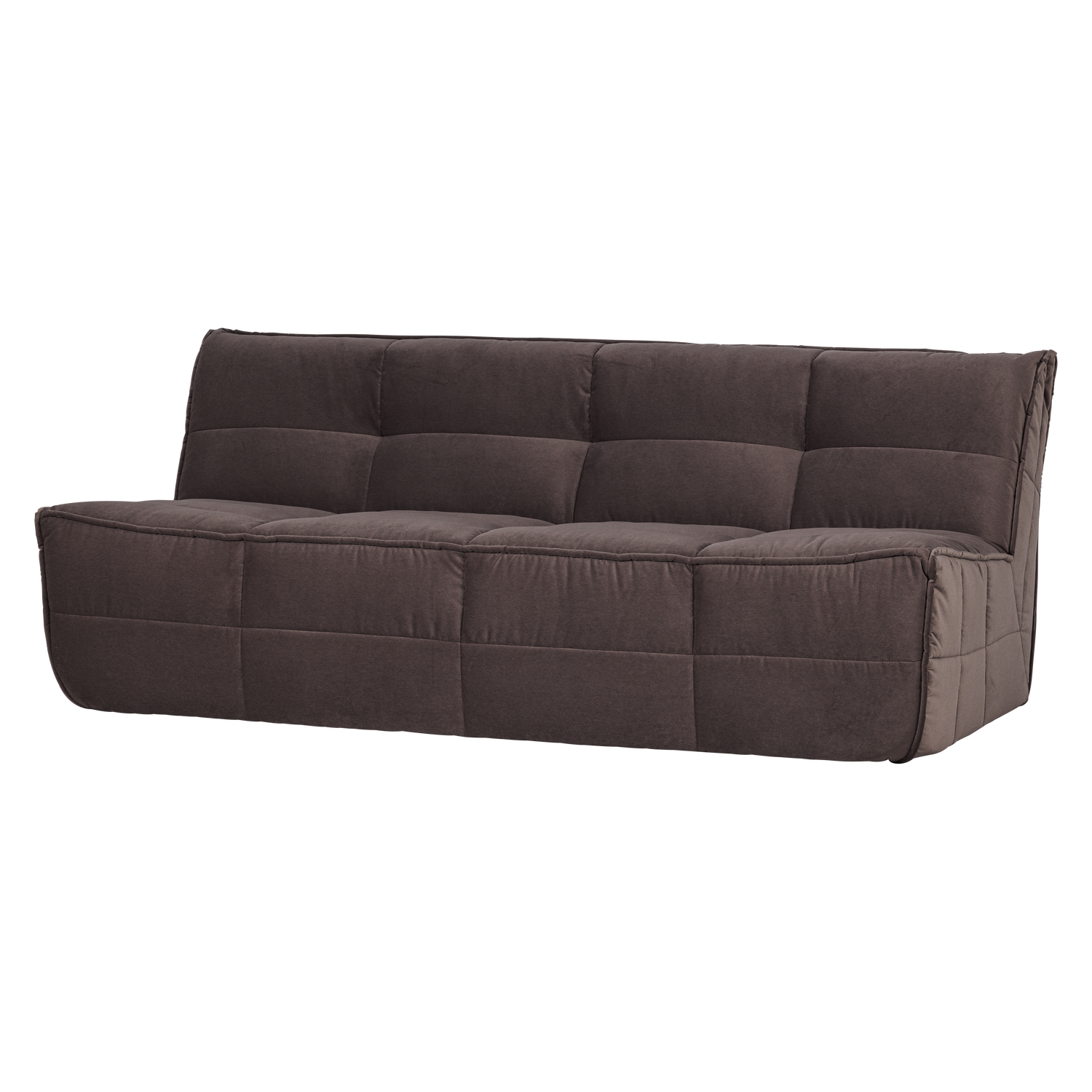 Sofa CLUSTER 3-vietė veliūras šokolado ruda