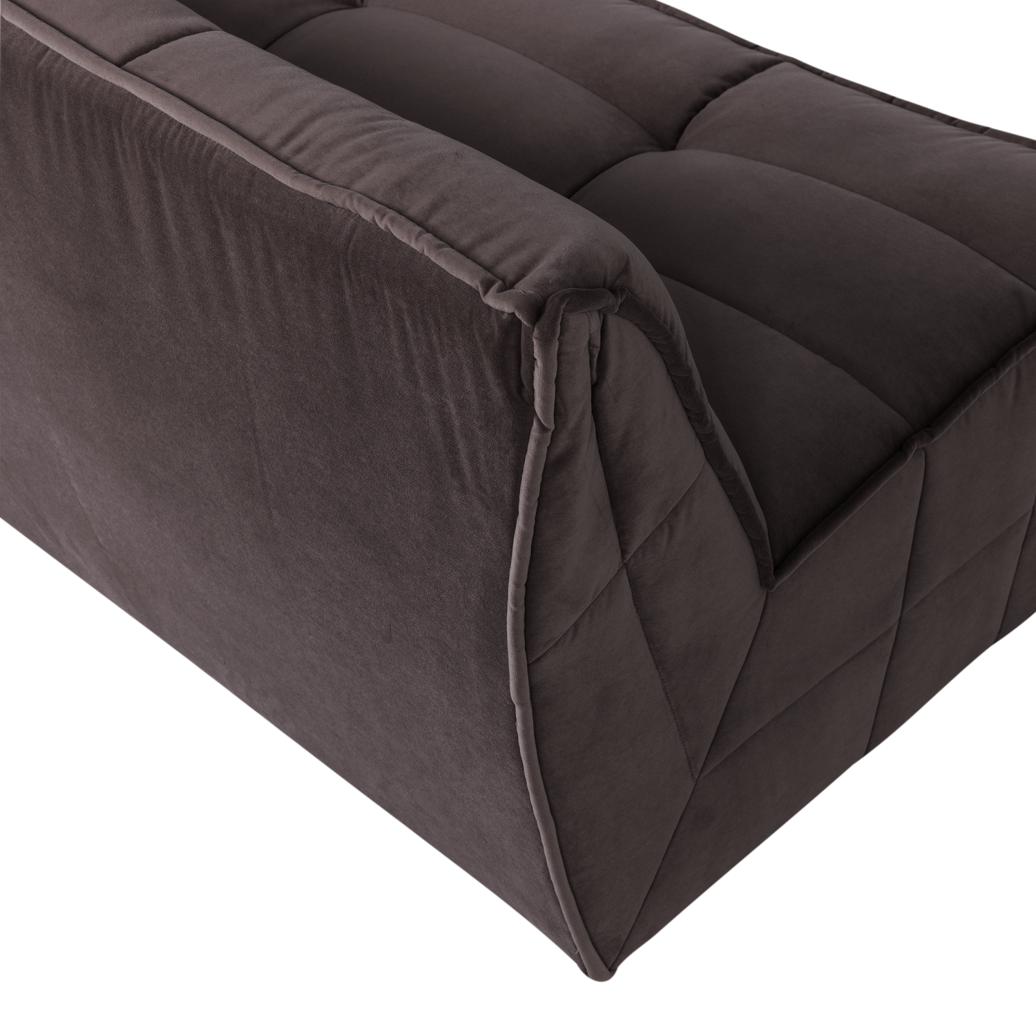 Sofa CLUSTER 3-vietė veliūras šokolado ruda