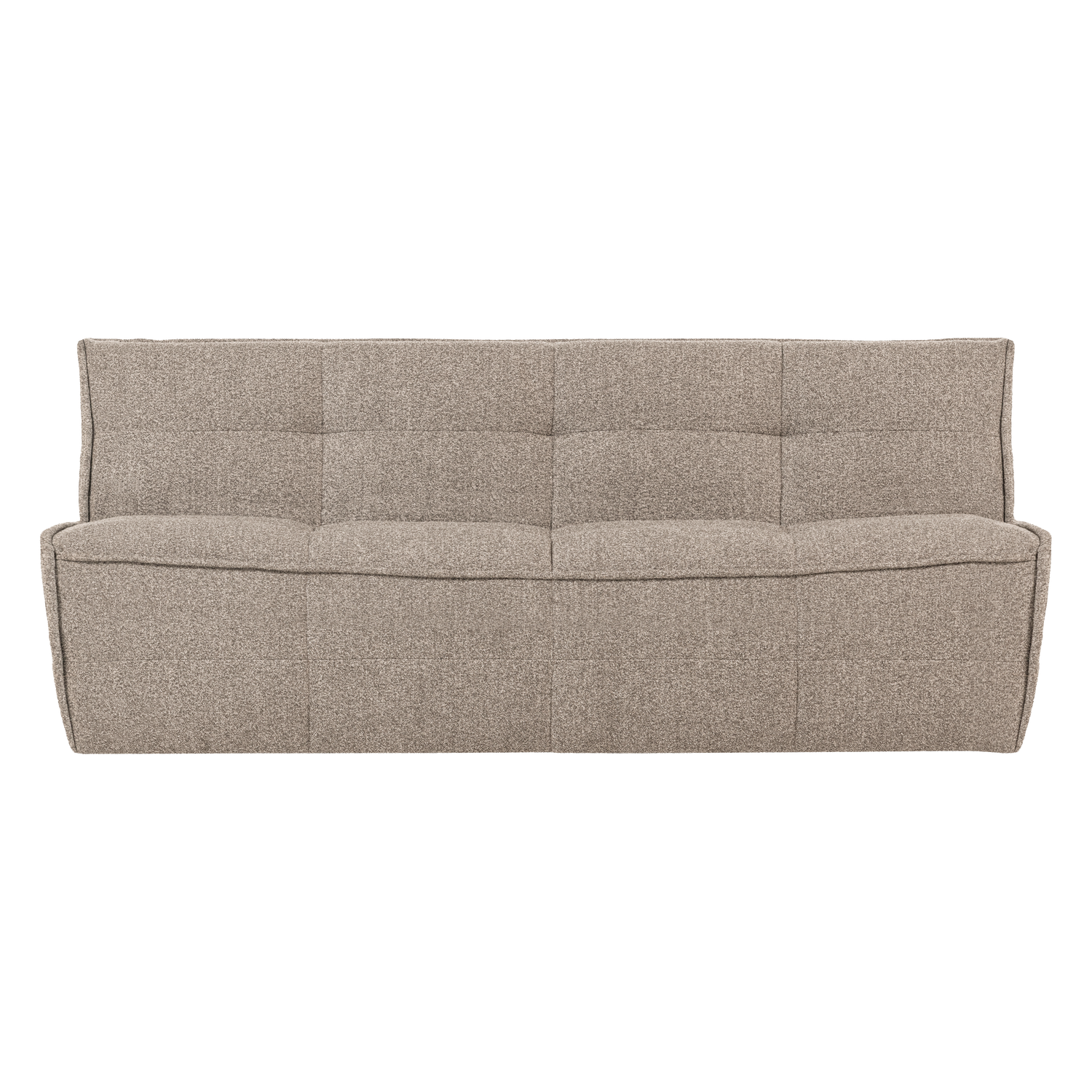 Sofa CLUSTER 3-vietė bouclé khaki ruda