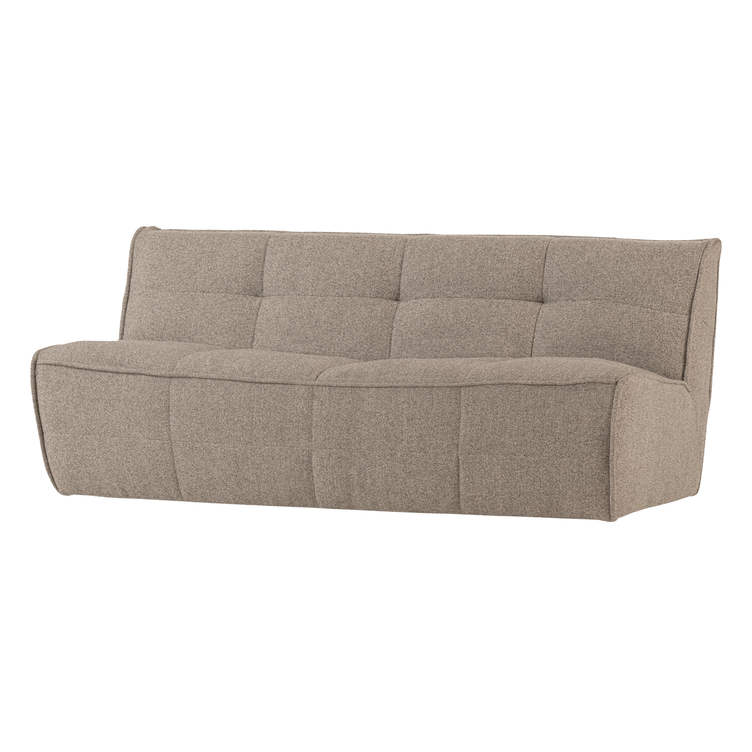 Sofa CLUSTER 3-vietė bouclé khaki ruda