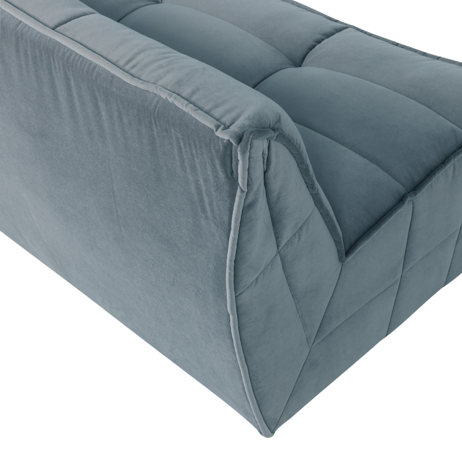 Sofa CLUSTER 3-vietė veliūras turkio mėlyna