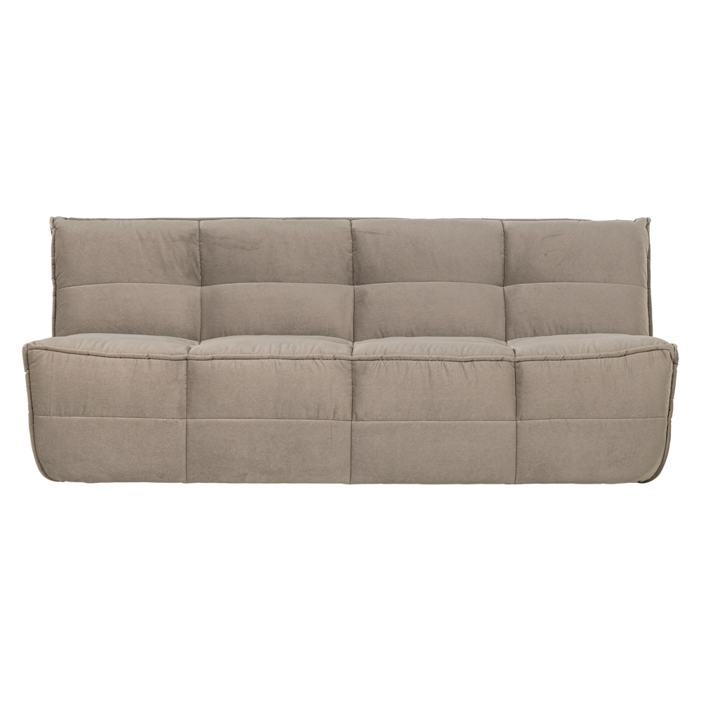 Sofa CLUSTER 3-vietė veliūras šiltas taupe